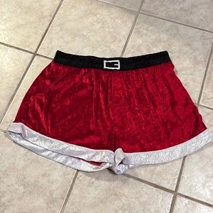 Intimo Velour Santa Boxers Underwear Pajamas New